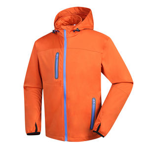 2023 hommes personnalisé conçu SoftShell veste haute imperméable à capuche mince support en gros pas cher personnalisé hiver saison tissé tissu - Product Image 1