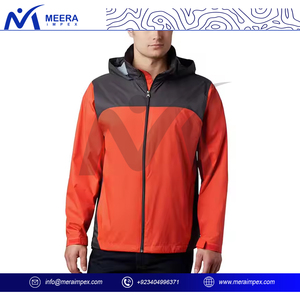 2025 New Fashion <b>Winter</b> Sportswear <b>Running</b> Lightweight Outdoor Waterproof Windbreaker <b>Jacket</b> Stand Collar Hooded Custom Design - Product Image 2