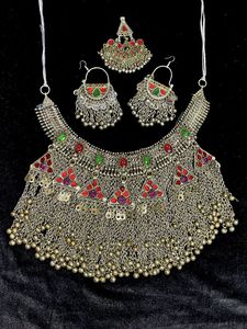 Proveedor directo de fábrica Conjuntos de joyas para damas en estilo afgano Hecho a mano Boda y fiesta Conjuntos de joyas afganas para la venta - Product Image 2