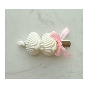 คลิปผมเปลือกหอยที่ทำด้วยมือระดับพรีเมียมจากเปลือกหอยจริงมีสไตล์อุปกรณ์เสริมสำหรับผู้หญิงที่ทนทานเหมาะสำหรับสวมใส่ชายหาดทุกวัน - Product Image 1