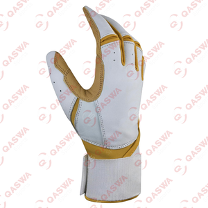 Gants de frappe de baseball en cuir respirants et confortables pour les joueurs jeunes et adultes avec manchette à sangle réglable pour le soutien du poignet - Product Image 3