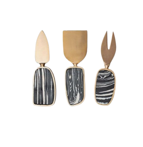 Herramienta de queso con mango de cuerno hecha a mano para Hotel, restaurante, cuchillos de queso, juego de cuchillos de acero inoxidable, cubiertos, herramienta de queso - Product Image 6