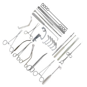 Ensemble d'instruments de laparotomie réutilisables en acier inoxydable de qualité professionnelle pour la chirurgie générale, fournitures chirurgicales manuelles, garantie de 2 ans - Product Image 1
