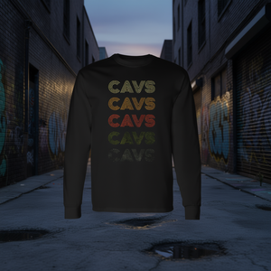 Camiseta de manga larga Cavs con diseño de estilo vintage grunge - Product Image 3