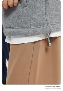 2025 nouveau produit hiver polaire chaud confortable décontracté Jogging sport veste fermeture éclair col montant hommes pull à capuche - Product Image 6