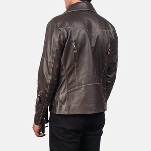 Veste en cuir suédé pour hommes de coupe classique Manteau conçu avec logo personnalisé pour un attrait intemporel et une usure en toute saison Vente en gros avec OEM - Product Image 3