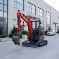 Mini-excavatrice sur chenilles compacte 2,5T 3T avec moteur pour la construction résidentielle, l'aménagement paysager et le développement immobilier