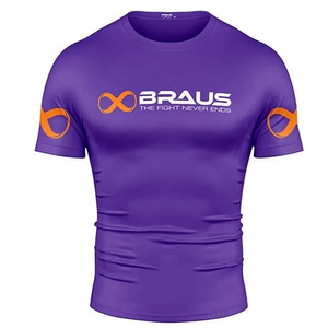 MMA Training Gear Rash Guard Short Sleeve <b>Compression</b> Custom OEM Spandex UPF50+ Breathable White <b>Black</b> <b>Shirt</b> Made in Pakistan - Product Image 1