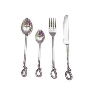 Stainless Steel <b>Flatware</b> Set with Mirror Finished Perfect for Elegant Dining Ware and Kitchenware Accessories Luxury Kitchen - Product Image 1