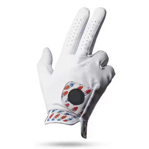 Gants de golf en cuir doux et confortables Logo personnalisé Gants de golf gauche droite Gants de sport respirants antidérapants - Product Image 2