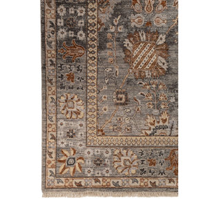 Viscaya Blue Hand Knotted Wool <b>Rugs</b> Large 9x12 Area Floral & <b>Boho</b> Abstract Pattern for Home Entryway Hallway-AKWL-1558 - Product Image 4
