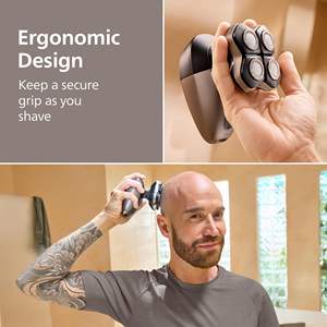 Afeitadora Eléctrica para Hombre y Mujer con Triple Cuchilla, Alimentación USB, Función Húmeda/Seca, Resistente al Agua IPX7, Afeitado Suave, Cabezal Giratorio, Lavable - Product Image 6