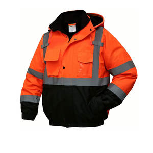Uniforme de trabajo de poliéster de alta calidad con capucha Super Visible Hivis reflectante seguridad sudadera chaqueta al por mayor alta térmica - Product Image 5