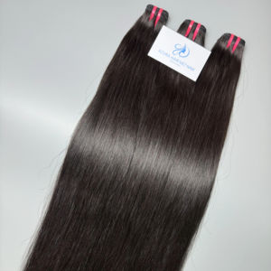Meilleure qualité naturelle 100% paquets de cheveux vietnamiens droits extensions de cheveux de trame avec sensation de main douce style lâche vagues profondes - Product Image 1