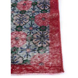 พรมขนสัตว์ถักมือลายดอกไม้สีเทาและดำสไตล์วินเทจ รูปทรงสี่เหลี่ยมผืนผ้า สำหรับห้องนั่งเล่น รุ่น Pae-2017 - Product Image 4