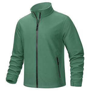 New Style plain Design one color Softshell <b>Jacket</b> <b>Men</b> Windproof Comfortable Uniform Quick Dry <b>Soft</b> <b>Shell</b> <b>Jacket</b> - Product Image 4
