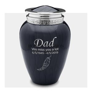 Urne de crémation de couleur rouge Style adulte américain Standard fournitures funéraires en métal massif mémorial souvenir cendres urnes fabricant - Product Image 3