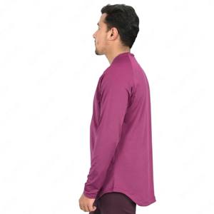 Camiseta lisa de manga larga de gran tamaño personalizada para hombre, camiseta de manga larga de algodón, camisetas de manga larga personalizadas para hombre con impresión personalizada para hombre - Product Image 4