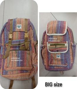 Nouveau sac à dos en coton sacs multi couleurs sac à dos sacs en coton sacs à dos rayés sacs multi couleurs coton sac à dos sacs - Product Image 1