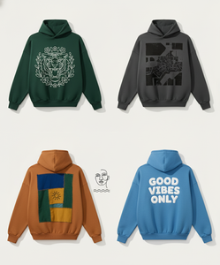 Sudaderas Oversize de Cuello Redondo al por Mayor - 100% Algodón Ecológico, Estilo Urbano Otoñal con Diseño de Bolsillo - Product Image 2