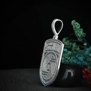 Custom Hip Hop Jewelry <b>Men</b> Full Iced Out <b>Pendant</b> 925 Sterling Silver Moissanite Diamond Name Initial Logo <b>Pendant</b> for Gift - Product Image 5