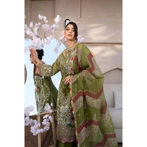 Ensemble de costume formel de luxe pour femmes Elaf, fait main, EFH-08 PARWAANA TC-1383 - Product Image 3