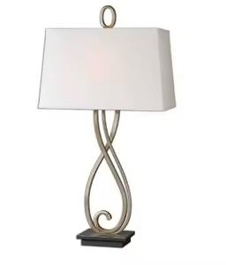 Lampe de table élégante et minimaliste en métal pour chambre à coucher, décoration artistique pour la maison, pièce d'éclairage de bureau en fer fabriqué à la main - Product Image 3