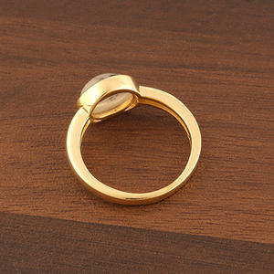 ล่าสุดการออกแบบที่หรูหราแหวน5X7มิลลิเมตรลูกแพร์รูปร่างธรรมชาติสีขาวน้ำตาล Druzy แหวนอินเทรนด์ปรับชุบทองแหวนเครื่องประดับแฟชั่น - Product Image 6