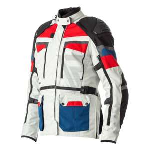 Traje de Carreras D-Ride Moto Sports, el Más Vendido, Impermeable, Cortavientos, Textil Cordura 600D, Protección Avanzada, Talla Grande, Blanco - Product Image 1