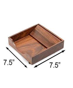 Servilletero de alambre de malla de madera moderno, estilo elegante, perfecto para el hogar, vajilla, Decoración de cocina, accesorio de comedor elegante - Product Image 5
