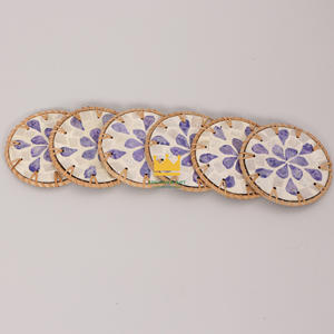 Personnaliser Coquille Colorée Isolé Théière Tasse À Thé Sous-Verre Divers Anti-brûlure Coquillage Napperons et Sous-Verres - Product Image 2