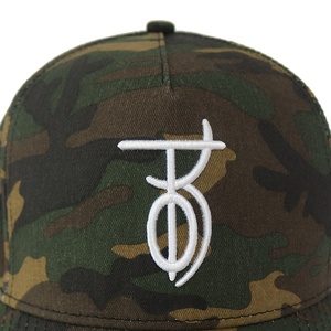 Casquette de baseball personnalisée en coton à 5 panneaux avec broderie 3D Casquette de performance sportive en plein air avec design hip-hop camouflage Casquette à la mode - Product Image 6