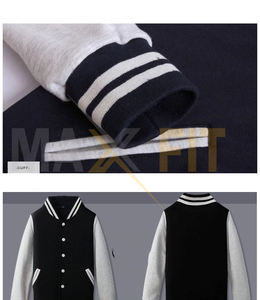 Nueva chaqueta de béisbol para hombre 2025 Diseño de moda Vino Hombres Slim Fit College Varsity Jacket by MAXFIT ENTERPRISES - Product Image 5