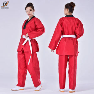 Uniforme de taekwondo hecho en fábrica con logotipo personalizado al por mayor, uniforme de taekwondo de artes marciales de talla grande - Product Image 5