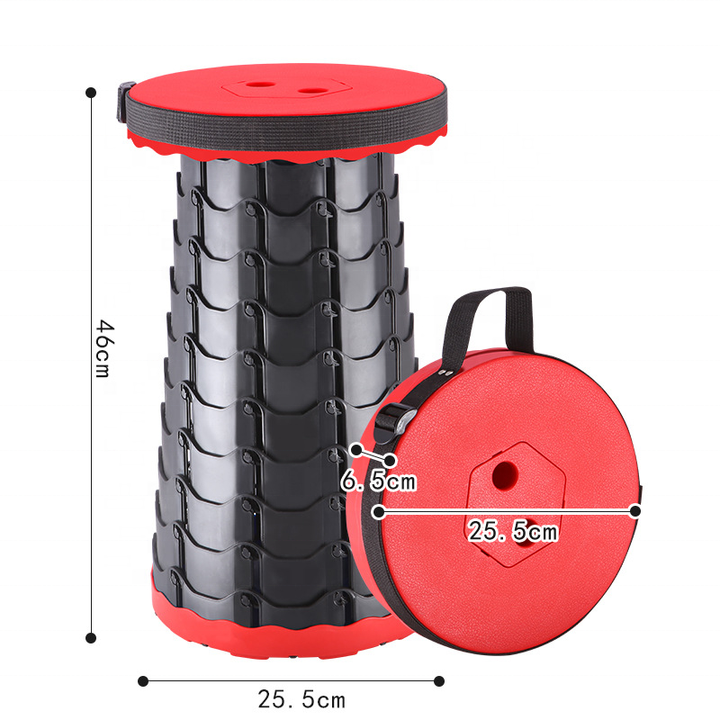 Factory direct sales small colorful portable telescopic folding foot