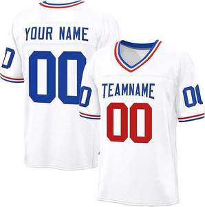 Haute qualité Stock brodé uniforme cousu Logo personnalisé respirant américain Sublimation maillot de football uniforme - Product Image 2