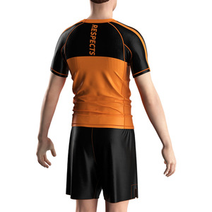 Nogi Jitsu MMA rash GUARD เสื้อรัดรูปแห้งเร็วสำหรับผู้ชายเสื้อผ้าฟิตเนสแขนสั้นระเหิดออกแบบได้ตามต้องการ - Product Image 4