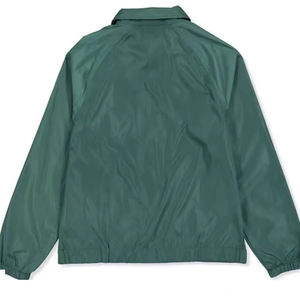 Chaquetas de entrenador de nailon de alta calidad para hombre, cortavientos personalizado con serigrafía, entrenadores de lona a prueba de viento J - Product Image 5