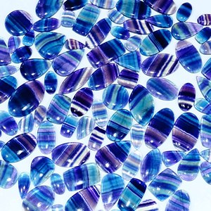 พลอยธรรมชาติสำหรับเครื่องประดับอัญมณีธรรมชาติ fluorite cabochons อัญมณีหลวม fluorite ราคาโรงงานจากอินเดีย - Product Image 1