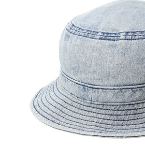 2024 verano Unisex sombrero de cubo nueva moda Color sólido estilo liso logotipo personalizado bordado sol estampado transpirable Casual para diario - Product Image 4