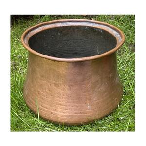 Jardinière ronde en cuivre massif pour la décoration de la maison et de la ferme Seau en métal pur cuivre - Product Image 4