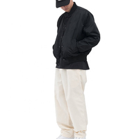 Blouson Bomber Unisexe en Toile Satinée Matelassée Coupe-Vent, Style Streetwear, Vente en Gros, Logo Personnalisé, Imprimé Respirant en Softshell de Mouton