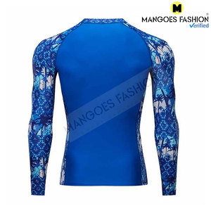 เสื้อรัดรูปแขนยาวสำหรับทุกเพศเสื้อแห้งเร็วผ้าไนลอนผ้าสแปนเด็กซ์ป้องกันแบคทีเรียระบายอากาศได้ดีระดับพรีเมียม - Product Image 3