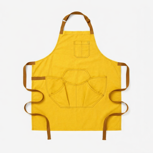 High Quality Cotton Baker <b>Apron</b> Custom Logo Kitchen Chef Barista Canvas <b>Apron</b> Adjustable <b>Bbq</b> Garden Embroidered <b>Aprons</b> Delantal - Product Image 2