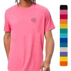 Camiseta de algodón de manga corta con cuello redondo para hombre, talla europea, camiseta informal holgada sencilla de Color sólido, gran oferta, jersey para hombre - Product Image 1