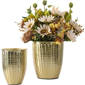 Classic Design <b>Gold</b> Color Metal Flower <b>Vase</b> With Stand Luxurious Home Decor for Stunning Floral Arrangements - Product Image 5