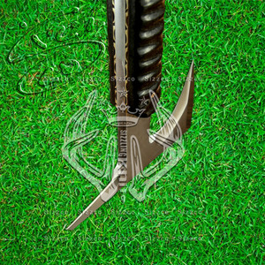 Custom Full Tang D2 Steel Hunting Camping Bearded Axe, Micarta Handle Tomahawk Real Hatchet con funda de cuero, regalo ideal - Product Image 3