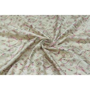 Tissu géométrique TRILOKI multicolore jacquard brodé en soie brute poly 44x38 pour la confection de sacs, le bricolage et la création de mode - Product Image 5