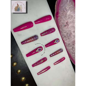 Unghie Finte a Pressione con Motivo Sirena Mitologica, Uniche e Accattivanti - Product Image 2