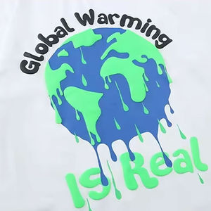 T-shirt pour hommes en microfibre personnalisé en gros impression bouffante à la mode à col en V surdimensionné à séchage rapide pour vêtements de plein air - Product Image 4